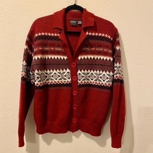Vintage Collared Cardigan Sweater